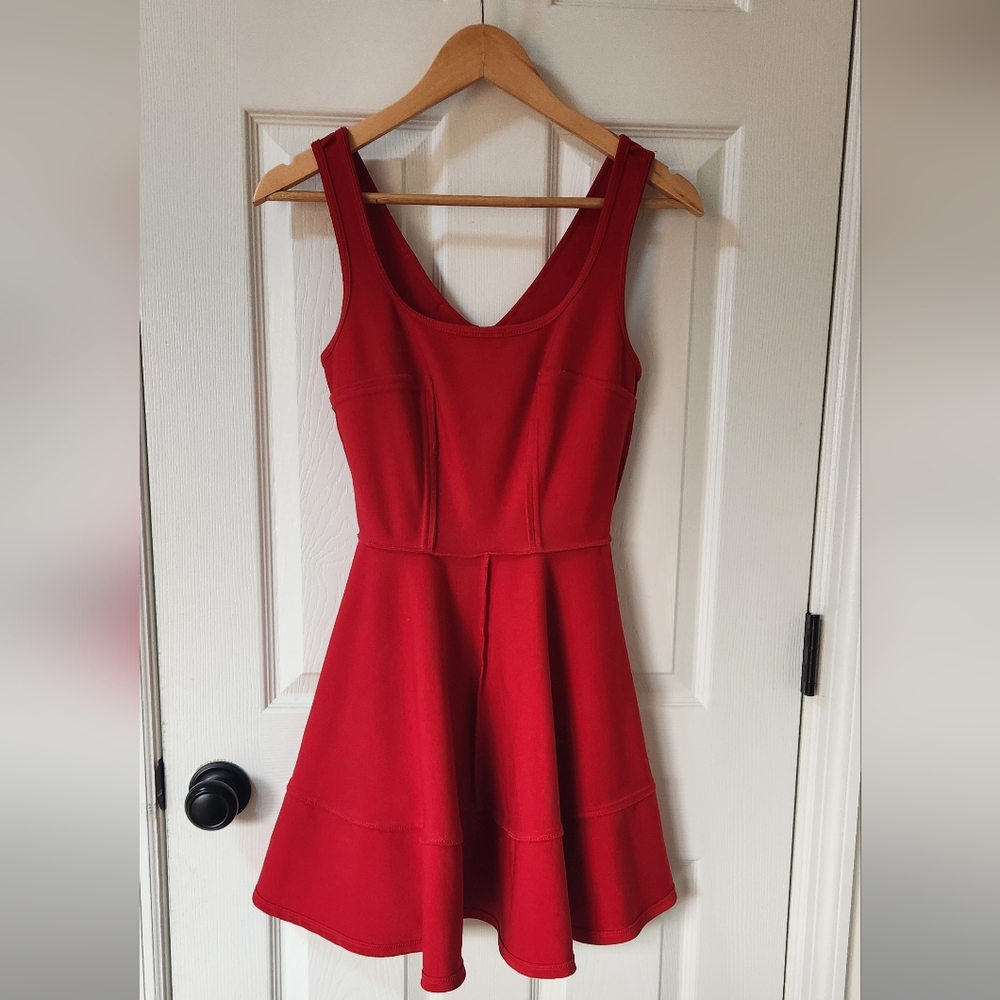 Lulus Home Before Daylight Red Square neck Sleeveles. Size:S - Picture 6 of 6